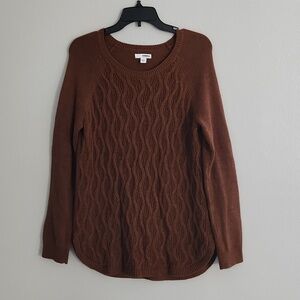 SONOMA Womans Long Brown Sweater Size Medium